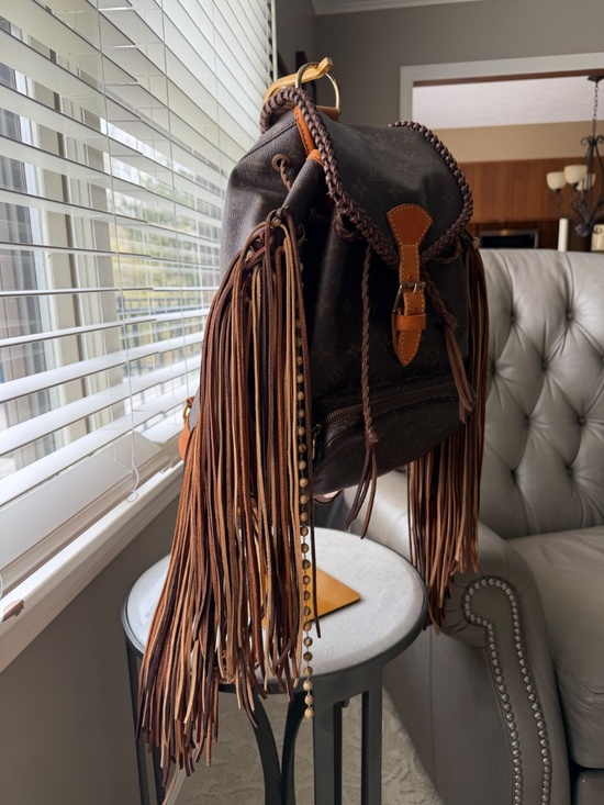 Vintage Boho Bags Louis Vuitton Fringe Backpack main image 11